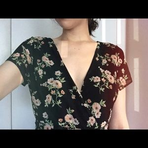 FOREVER 21 FLORAL ROMPER